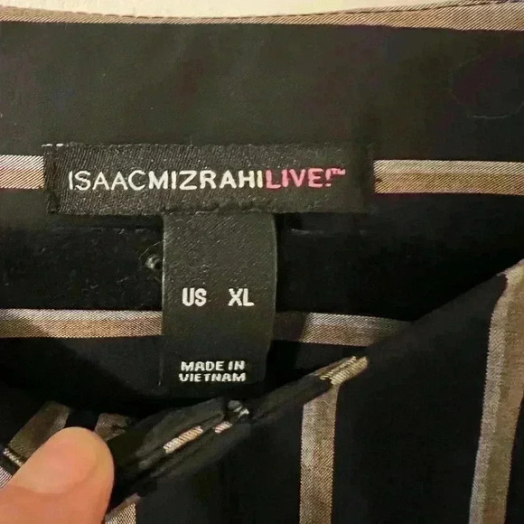 Isaac Mizrahi striped tunic top with pockets size XL (S126) - Picture 2 of 9